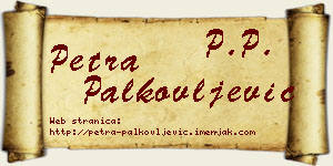 Petra Palkovljević vizit kartica
